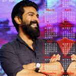 RamCharan 2018 calendars. A3 Printable Size also