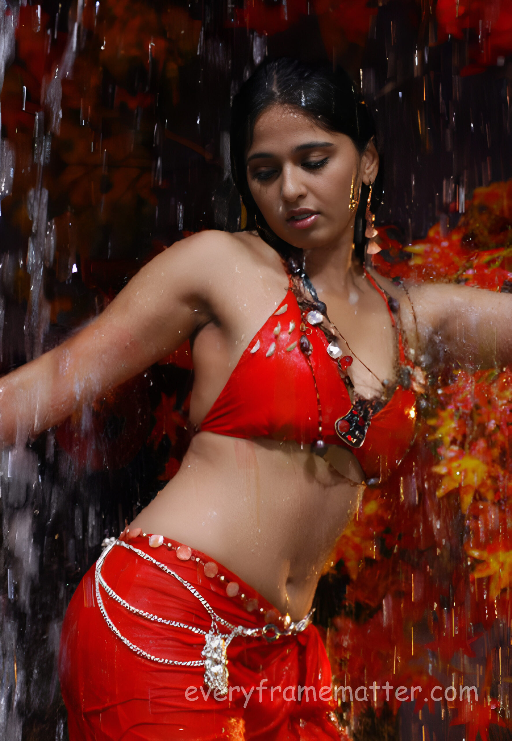 aushka shetty hot navel thighs and armpits in rain HD images 6 scaled
